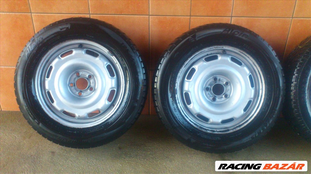 VW 15" ACÉLFELNI 5x100 TÉLI 195/65 GUMIVAL OLCSÓN!!!!! 2. kép