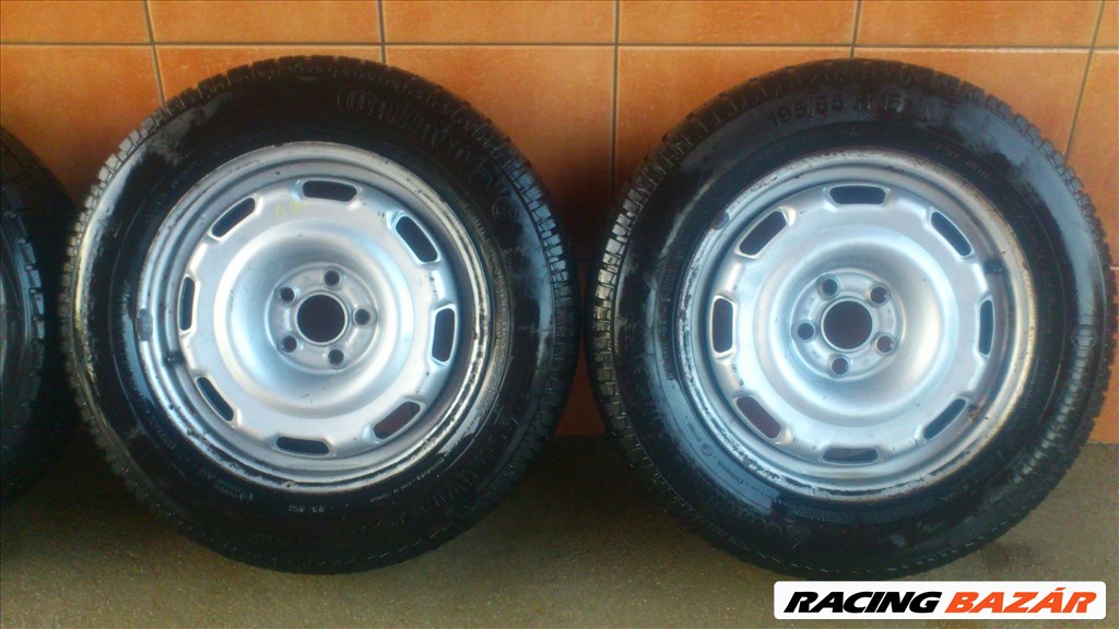 VW 15" ACÉLFELNI 5x100 TÉLI 195/65 GUMIVAL OLCSÓN!!!!! 3. kép