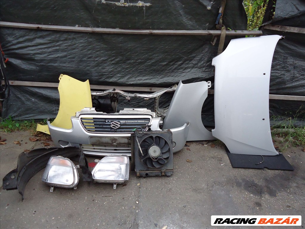 Suzuki Wagonr+ Eleje Lámpa,lökhárító,motorháztető,homlokfal,díszrács,vízhűtő,sárvédő. 1. kép