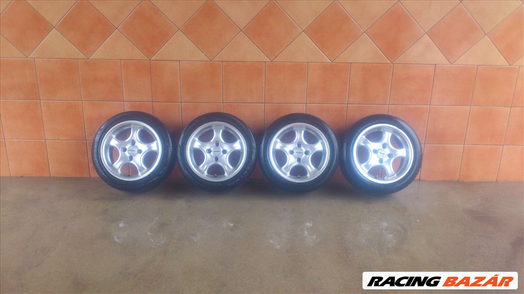 ENZO 15" ALUFELNI 4X100 NYÁRI 195/50R15 GUMIVAL OLCSÓN!!! 1. kép
