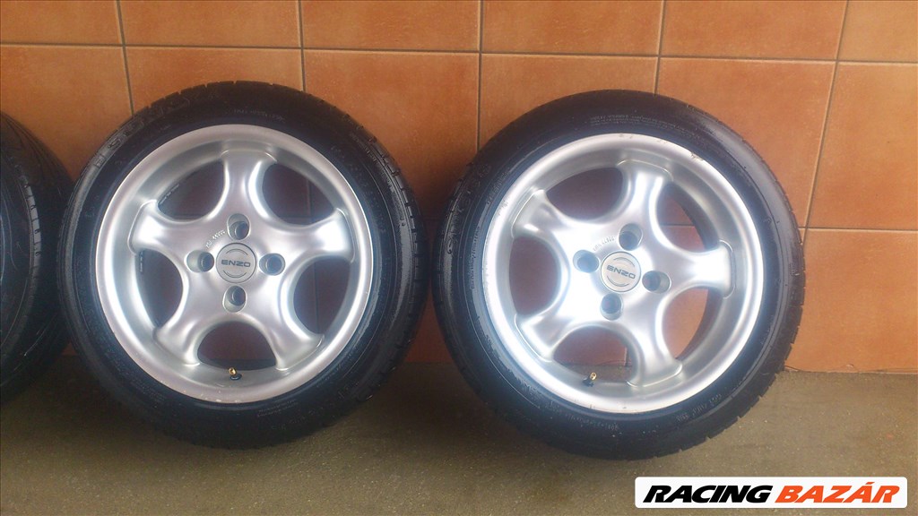 ENZO 15" ALUFELNI 4X100 NYÁRI 195/50R15 GUMIVAL OLCSÓN!!! 3. kép