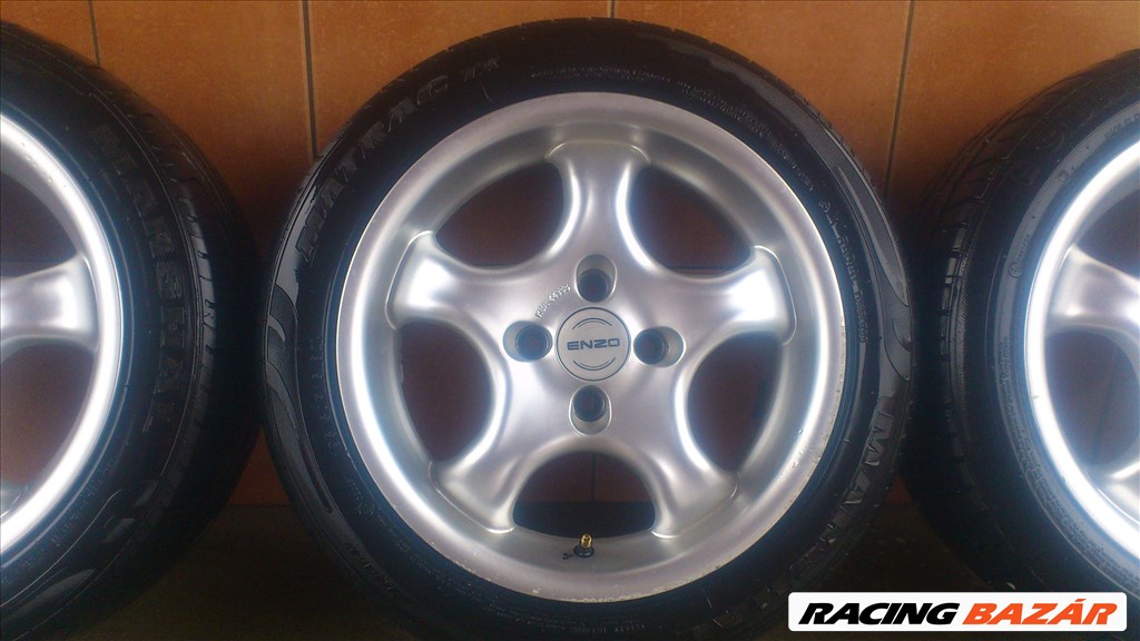 ENZO 15" ALUFELNI 4X100 NYÁRI 195/50R15 GUMIVAL OLCSÓN!!! 4. kép