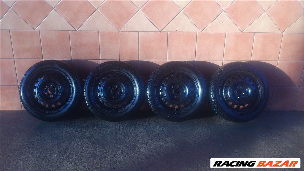 VW SHARAN 16" LEMEZFELNI 5x112 TÉLI 195/60R16 C GUMIKKAL OLCSÓN!!!! 1. kép