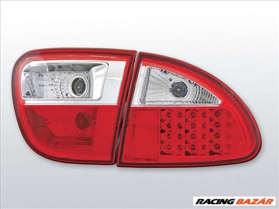 SEAT LEON 04.99-08.04 Piros Fehér LED -es hátsó lámpa