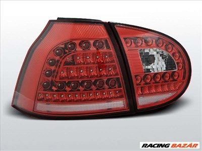 Volkswagen GOLF 5 10.03-09 Piros Fehér LED -es hátsó lámpa
