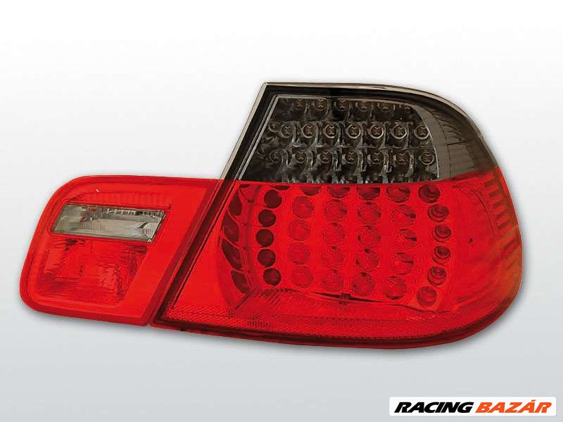 BMW E46 04.99-03.03 COUPE Piros Sötétített LED -es hátsó lámpa 1. kép