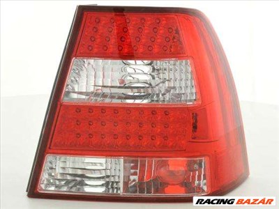 LED hátsólámpa alkalmas Volkswagen-hez Ba (Typ 1J) évjárat 98-03, átlátszó/piros