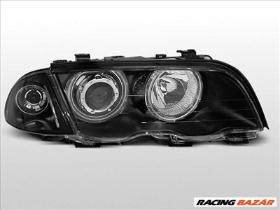 BMW E46 05.98-08.01 S/T ANGEL EYES Fekete első lámpa