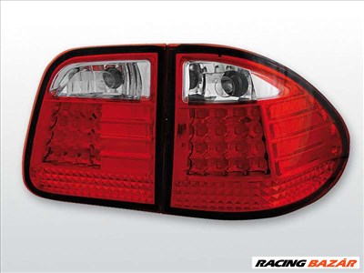 MERCEDES W210 E-CLASS 95-03.02 KOMBI Piros Fehér LED -es hátsó lámpa