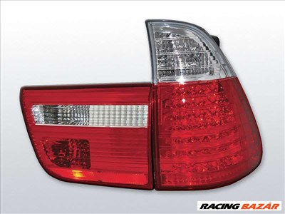 BMW X5 E53 09.99-06 Piros Fehér LED -es hátsó lámpa