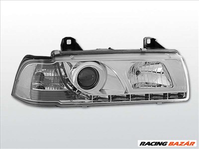 BMW E36 12.90-08.99 DAYLIGHT Króm első lámpa