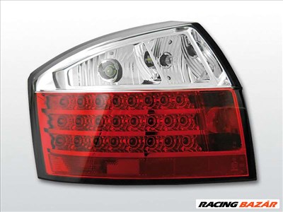 AUDI A4 10.00-10.04 Piros Fehér LED -es hátsó lámpa