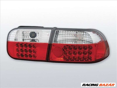 HONDA CIVIC 09.91-08.95 2D/4D Piros Fehér LED -es hátsó lámpa