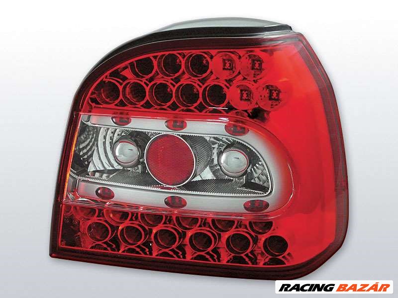 Volkswagen GOLF 3 09.91-08.97 Piros Fehér LED -es hátsó lámpa 1. kép