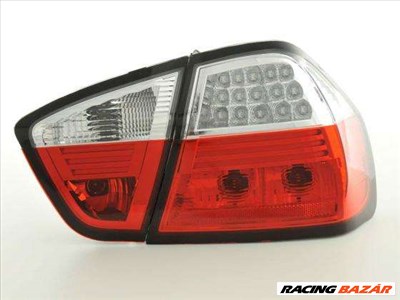 LED hátsólámpa alkalmas BMW-hez-hez 3 Ser Limo (Typ E90) évjárat 05-08, átlátszó/piros