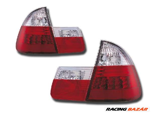 LED hátsólámpa alkalmas BMW-hez-hez 3 Ser Touring (Typ E46) évjárat 98-05, átlátszó/piros 1. kép
