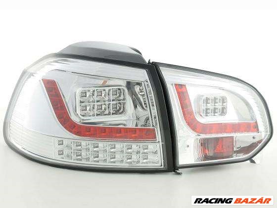 LED hátsólámpa alkalmas Volkswagen-hez Golf 6 (Typ 1K) évjárat 08-, króm 1. kép