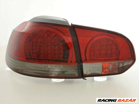 LED hátsólámpa alkalmas Volkswagen-hez Golf 6 (Typ 1K) évjárat 08-, fekete/piros 1. kép