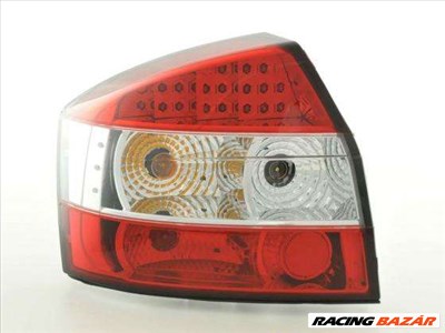 LED hátsólámpa alkalmas Audihoz A4 Limo (Typ 8E) évjárat 01-04, átlátszó/piros