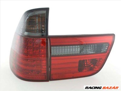 LED hátsólámpa alkalmas BMW-hez-hez X5 (Typ E53) évjárat 98-02, fekete/piros