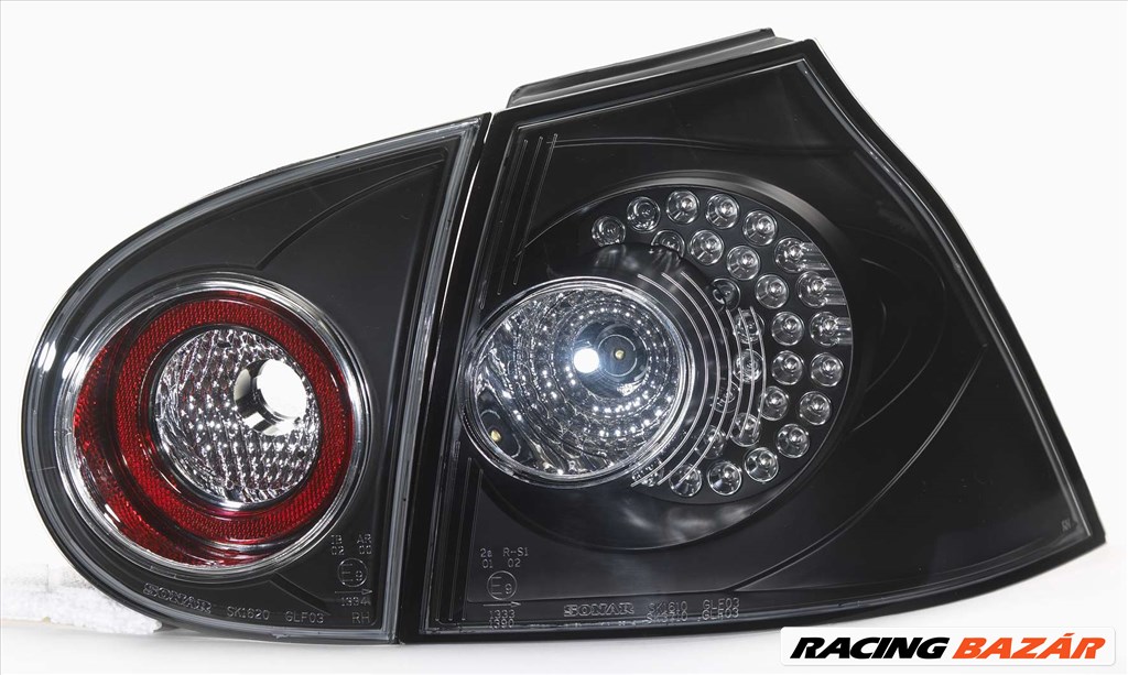 hátsó lámpa Volkswagen Golf V 03- LED fekete 1. kép