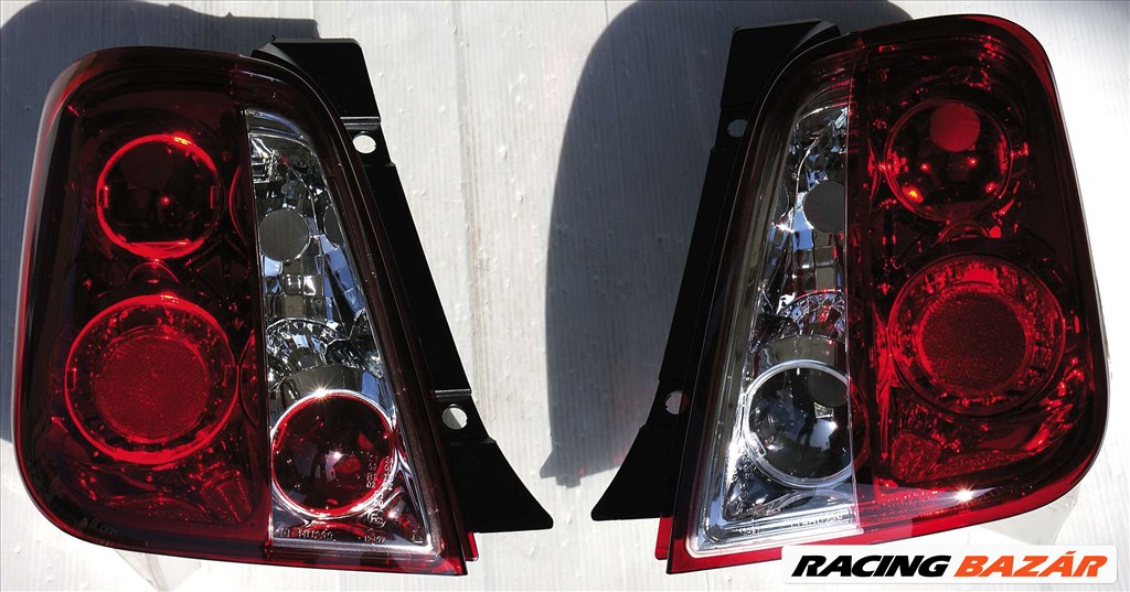 hátsó lámpa Fiat 500 8/07- piros áttetszõ 1. kép