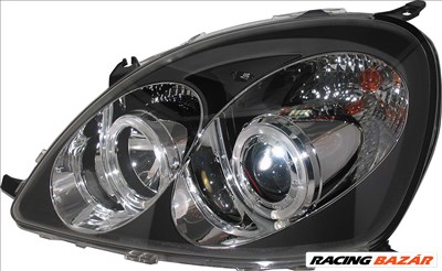 fényszóró Toyota Yaris 98-5/03 fekete + halogéngyûrû