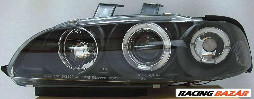 fényszóró fekete Honda Civic 92-95 2/3 ajtós<br>+irányjelzõ 1. kép