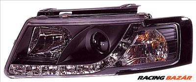 fényszóró + nappali menetfény kivitel Volkswagen Passat 3B 97-00 fekete