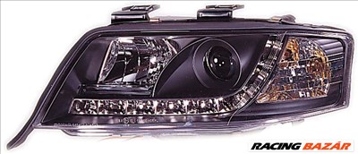 fényszóró nappali menetfény kivitelben- Audi A6 97-00 fekete