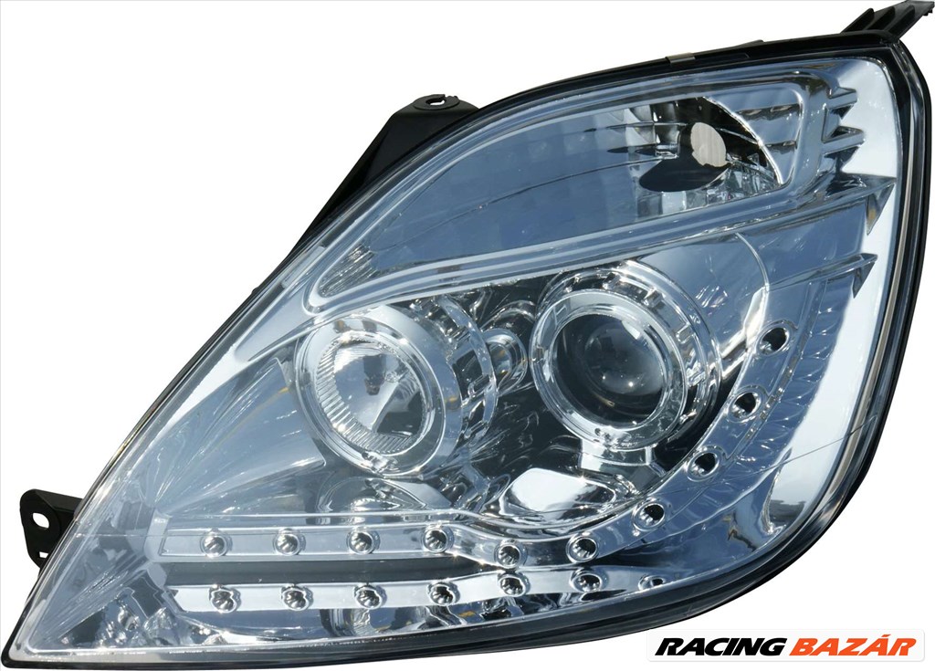 fényszóró nappali menetfény kivitelben- Ford Fiesta VI 4/02-8/08 króm + Motor 1. kép