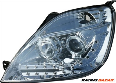 fényszóró nappali menetfény kivitelben- Ford Fiesta VI 4/02-8/08 króm + Motor