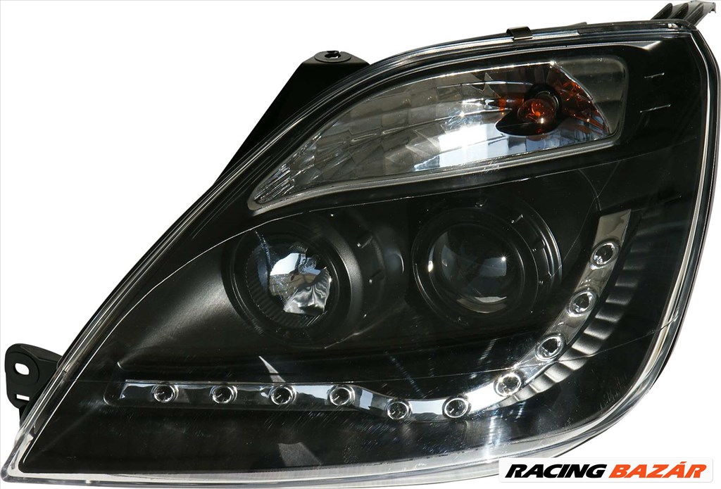 fényszóró nappali menetfény kivitelben- Ford Fiesta VI 4/02-8/08 fekete + Motor 1. kép