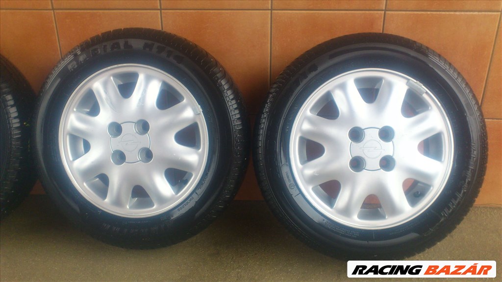 OPEL 14" ALUFELNI 4X100 NYÁRI 175/65R14 GUMIVAL OLCSÓN!!!!!! 3. kép