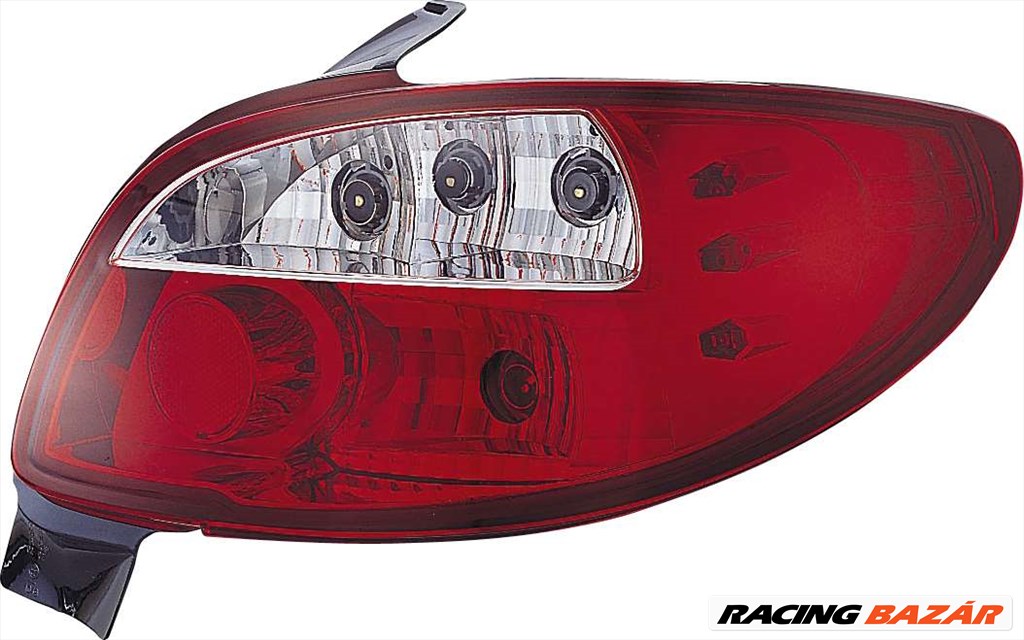 hátsó lámpa Peugeot 206 2/4 ajtós piros áttetszõ 1. kép