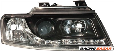 fényszóró nappali menetfény kivitelben- Audi A4 B6 Cabrio 02- fekete
