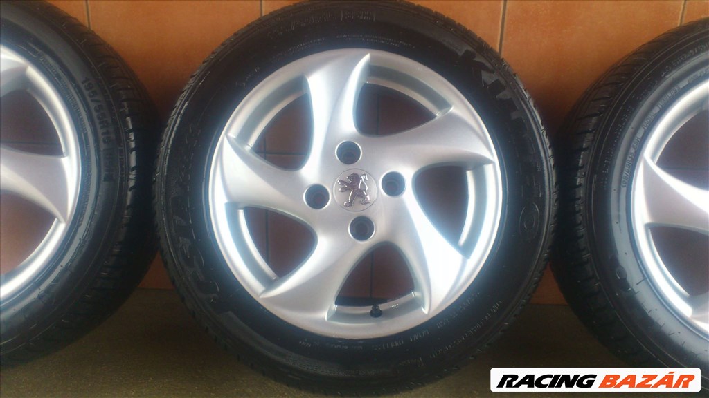 PEUGEOT 15" ALUFELNI 4X108 NYÁRI 195/55R15 GUMIKKAL OLCSÓN!!!!!! 4. kép