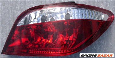 hátsó lámpa Peugeot 307 3/5 ajtós 01- piros áttetsző