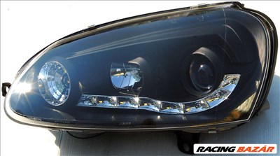 fényszóró nappali menetfény kivitelben- Volkswagen Golf V 03- fekete