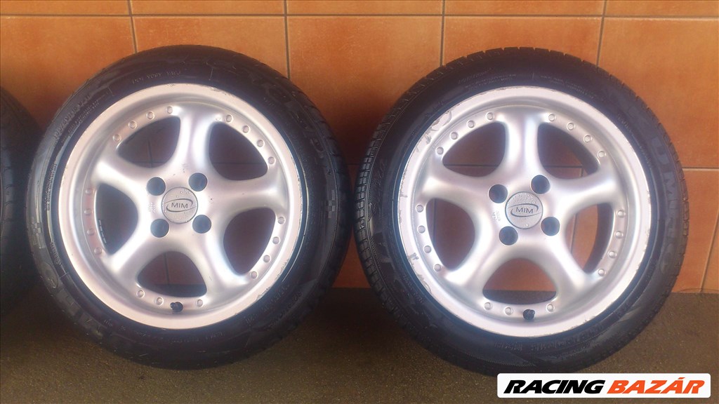 MIM 15" ALUFELNI 4X100 NYÁRI 195/50R15 GUMIVAL OLCSÓN!!!! 3. kép