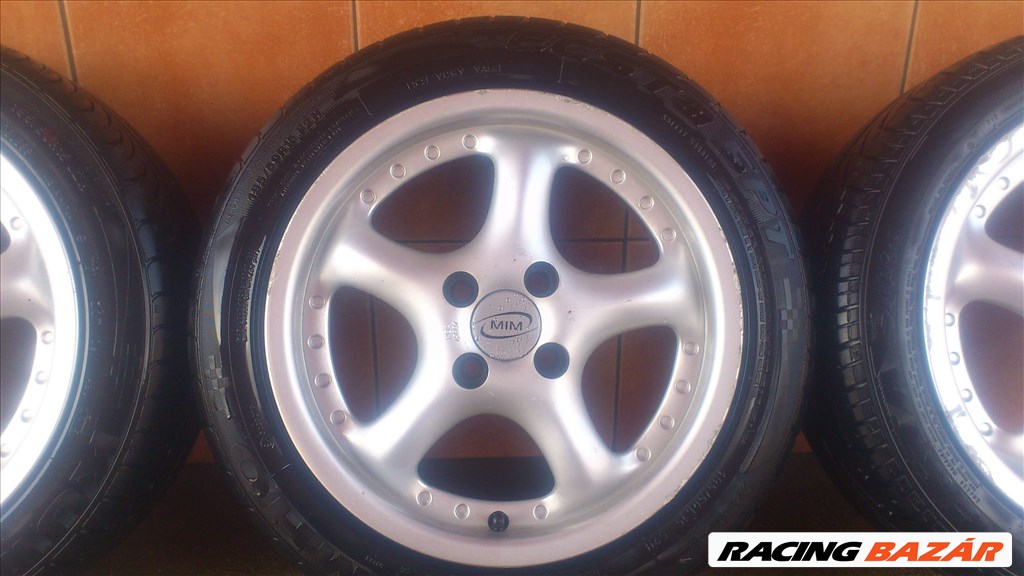 MIM 15" ALUFELNI 4X100 NYÁRI 195/50R15 GUMIVAL OLCSÓN!!!! 4. kép