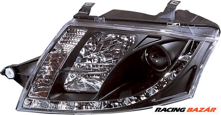 fényszóró + nappali menetfény kivitel Audi TT 99-05 fekete 1. kép