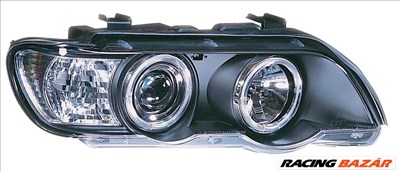 fényszóró BMW X5 5/00-11/03 fekete + halogéngyûrû