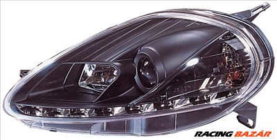 fényszóró nappali menetfény kivitelben- Fiat Grande Punto 08- fekete