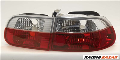 hátsó lámpa Honda Civic 3 ajtós 92-95 piros kristály