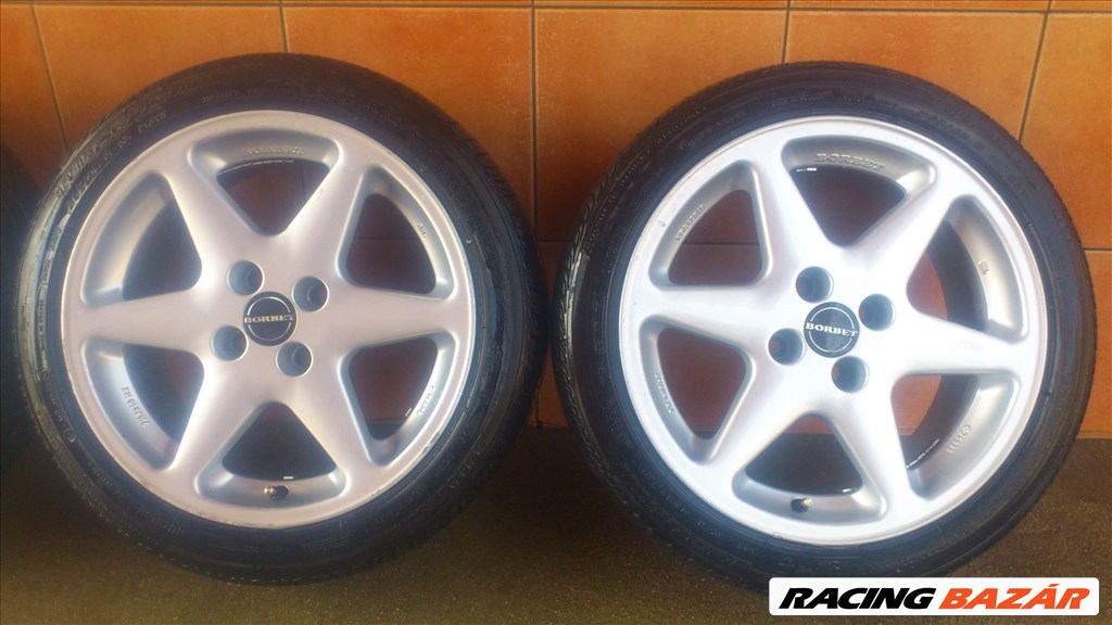 BORBET 16" ALUFELNI 4X100 NYÁRI 205/45R16 GUMIVAL OLCSÓN!!!!!!!! 3. kép