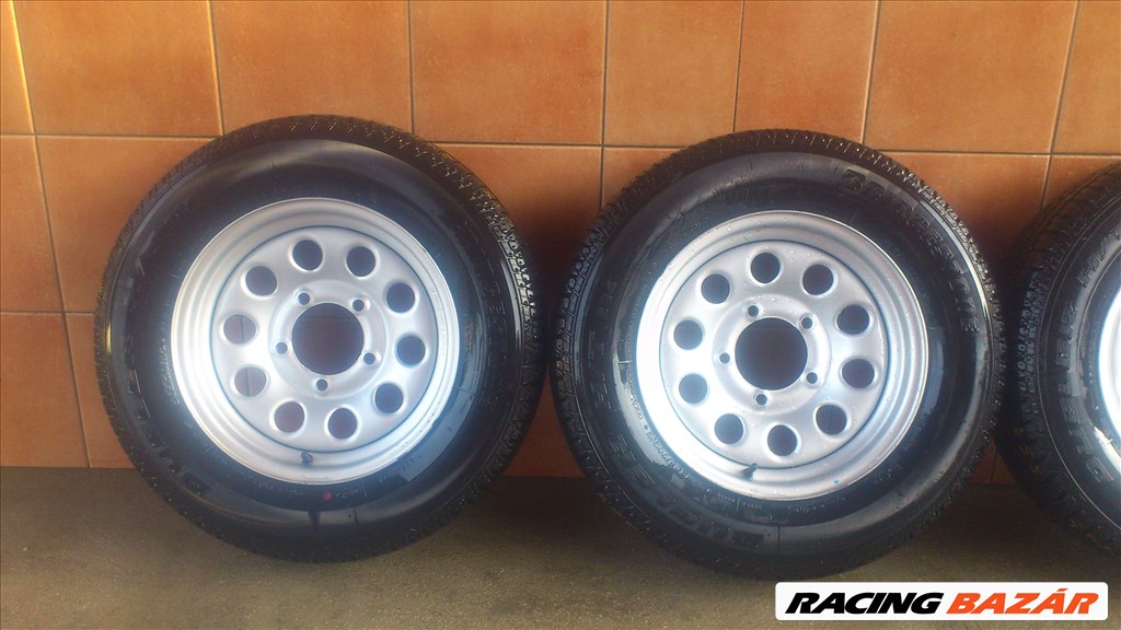 SUZUKI JIMNY 15" LEMEZFELNI 5X139,7 NYÁRI 205/70R15 GUMIVAL OLCSÓN!!! 2. kép