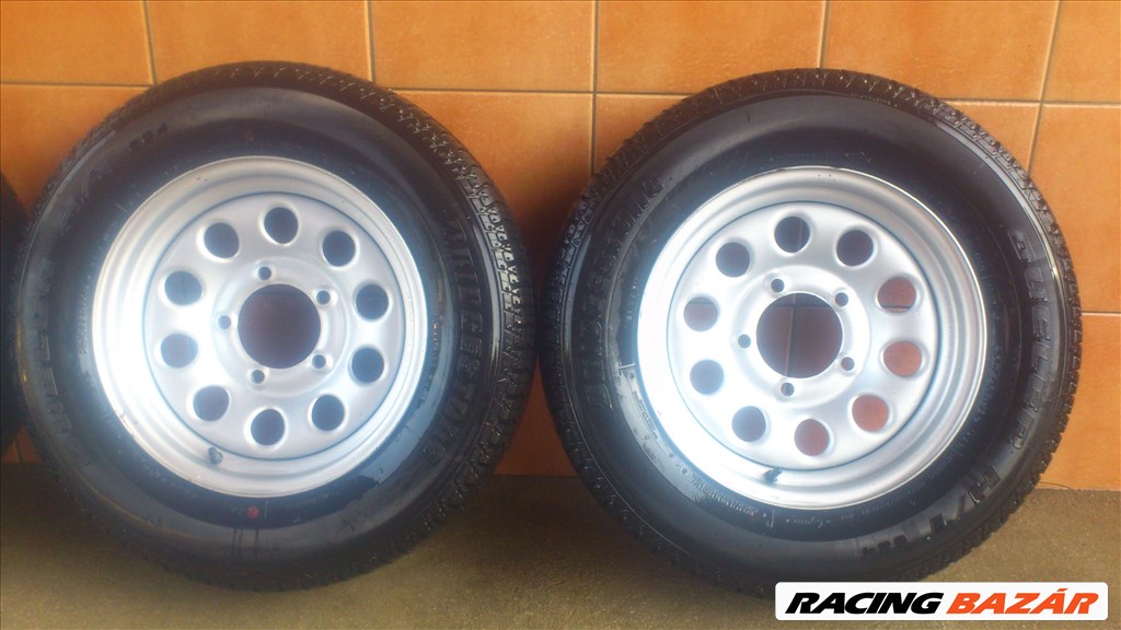 SUZUKI JIMNY 15" LEMEZFELNI 5X139,7 NYÁRI 205/70R15 GUMIVAL OLCSÓN!!! 3. kép