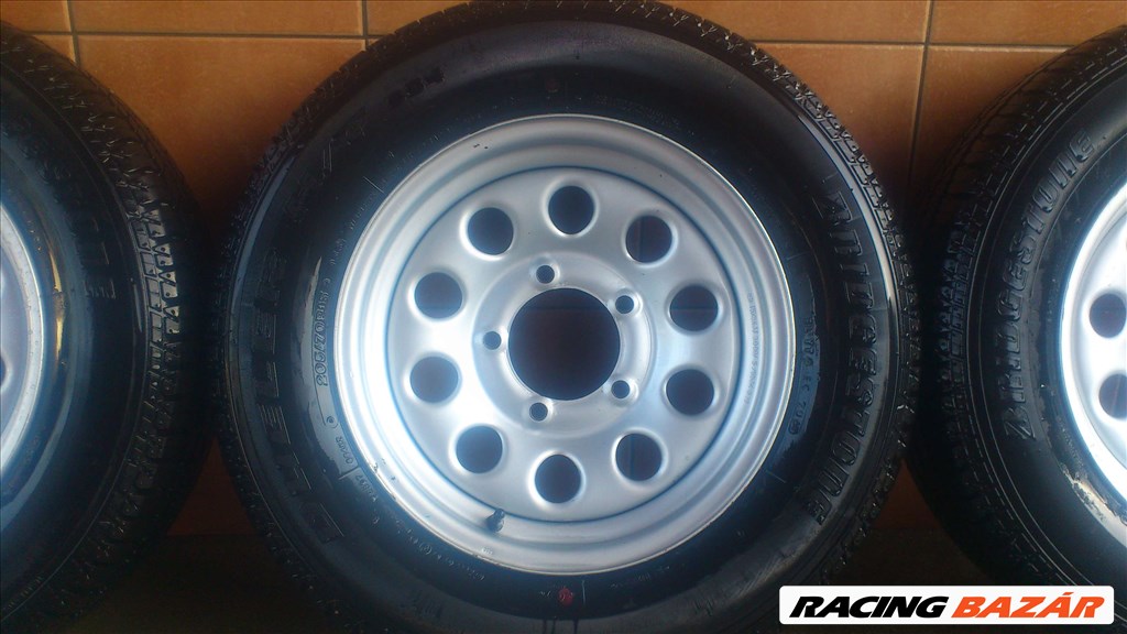 SUZUKI JIMNY 15" LEMEZFELNI 5X139,7 NYÁRI 205/70R15 GUMIVAL OLCSÓN!!! 4. kép