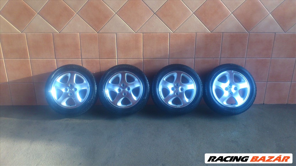  GYÁRI MAZDA 15" ALUFELNI 4x100 NYÁRI 195/55R15 GUMIKKAL OLCSÓN!!! 1. kép
